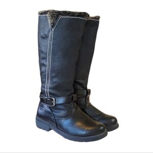 Totes Shauna III Black Tall  Faux Fur Lined Winter Books Size 6W